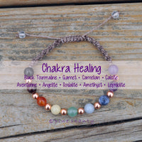 9 Chakra Macramé Bracelet Energetic Alignment & Balance