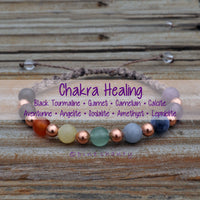 9 Chakra Macramé Bracelet Energetic Alignment & Balance