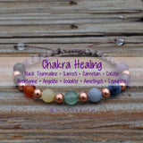 9 Chakra Macramé Bracelet Energetic Alignment & Balance