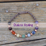 9 Chakra Macramé Bracelet Energetic Alignment & Balance