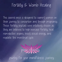 Healthy Pregnancy Crystal Bracelet | Rhodonite + Rose Quartz + Moonstone + Clear Quartz | Labor + Delivery Bracelet | Pregnancy Protection