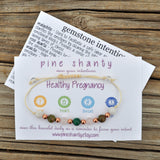 Healthy Pregnancy Protection | Malachite + Rose Quartz + Unakite + Moonstone + Copper | Unconditional Love + Whole Body Balancing