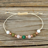 Healthy Pregnancy Protection | Malachite + Rose Quartz + Unakite + Moonstone + Copper | Unconditional Love + Whole Body Balancing