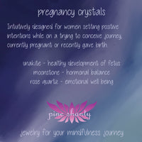 Healthy Pregnancy Crystal Bracelet | Fertility + Pregnancy + Postpartum | Unakite + Rose Quartz + Moonstone |