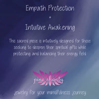 Intuitive Awakening + Empath Protection Crystal Bracelet | Black Tourmaline + Labradorite + Amethyst + Shungite + Fluorite