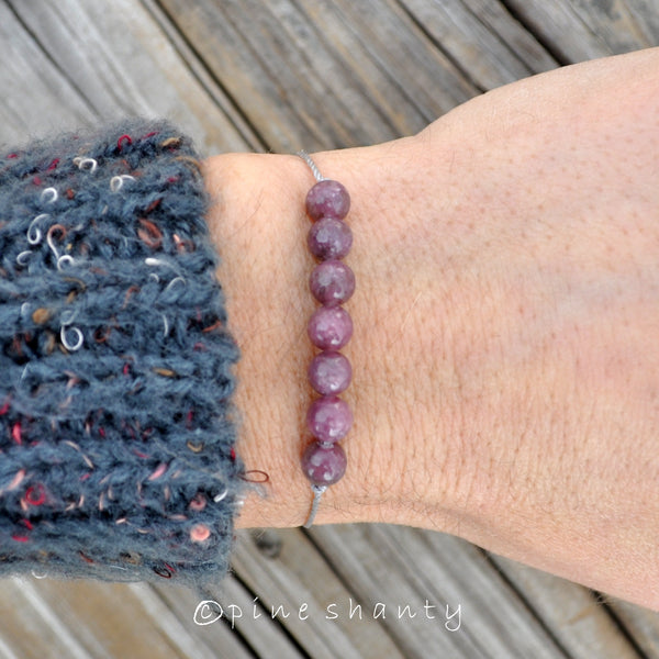 Buy The Cosmic Connect Genuine Lepidolite Bead Healing Bracelet for  Emotional Stability & Mental Balance Online at Best Prices in India -  JioMart.