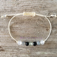 Heal the Healer + Aura Protection | Prehnite + Black Tourmaline + Labradorite + Selenite | Energy Protection + Spiritual Protection |