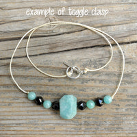 Guardian Angel Crystal Choker Necklace | Spiritual Guidance + Synchronicity | Lepidolite + Angelite + Black Tourmaline + Prehnite |