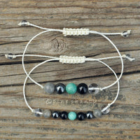 Mercury Retrograde Protection Rx Energy Balancing | Amazonite + Black Tourmaline + Hematite + Labradorite + Clear Quartz |