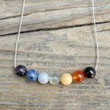 7 Chakra Energy Healing Necklace | Rainbow Necklace |