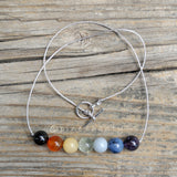 7 Chakra Energy Healing Necklace | Rainbow Necklace |