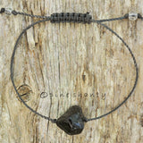 Negativity + Protection | Raw Black Tourmaline | Root Chakra + Earth Star Chakra | Crystal Nugget | Psychic Attack Bracelet |