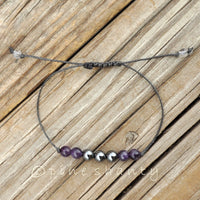 Serenity + Willpower | Hematite + Amethyst | Root + Third Eye + Crown Chakras