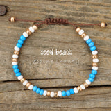 Speak Your Truth | Throat Chakra Beaded Bracelet Stack | Kyanite Bracelet | High Vibrations Healing |