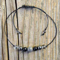 Magical Powers + Protection From Negativity | Labradorite + Black Tourmaline + Hematite + Clear Quartz | Empath Protection + Grounding |