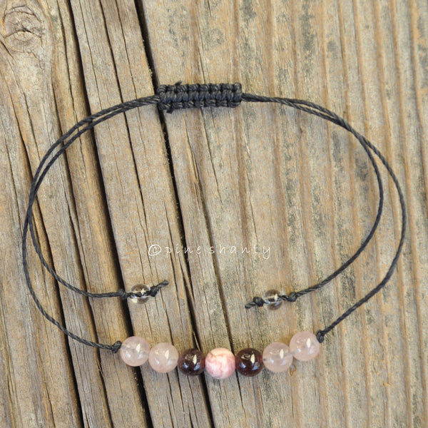 Love Yourself | Rhodochrosite + Garnet + Rose Quartz | Heart Chakra + Base Chakra + Root Chakra | Emotional Healing + Self Confidence |
