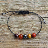 Mens Fertility Bracelet | Garnet + Carnelian + Hematite + Tiger Eye + Red Jasper | Fertility Wish Bracelet | IVF Gift | Fertility Gift |